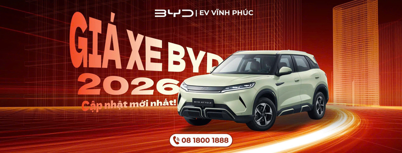 Cập Nhật Bảng Giá Xe BYD Mới Nhất Tháng 1/2026 | BYD Vĩnh Phúc